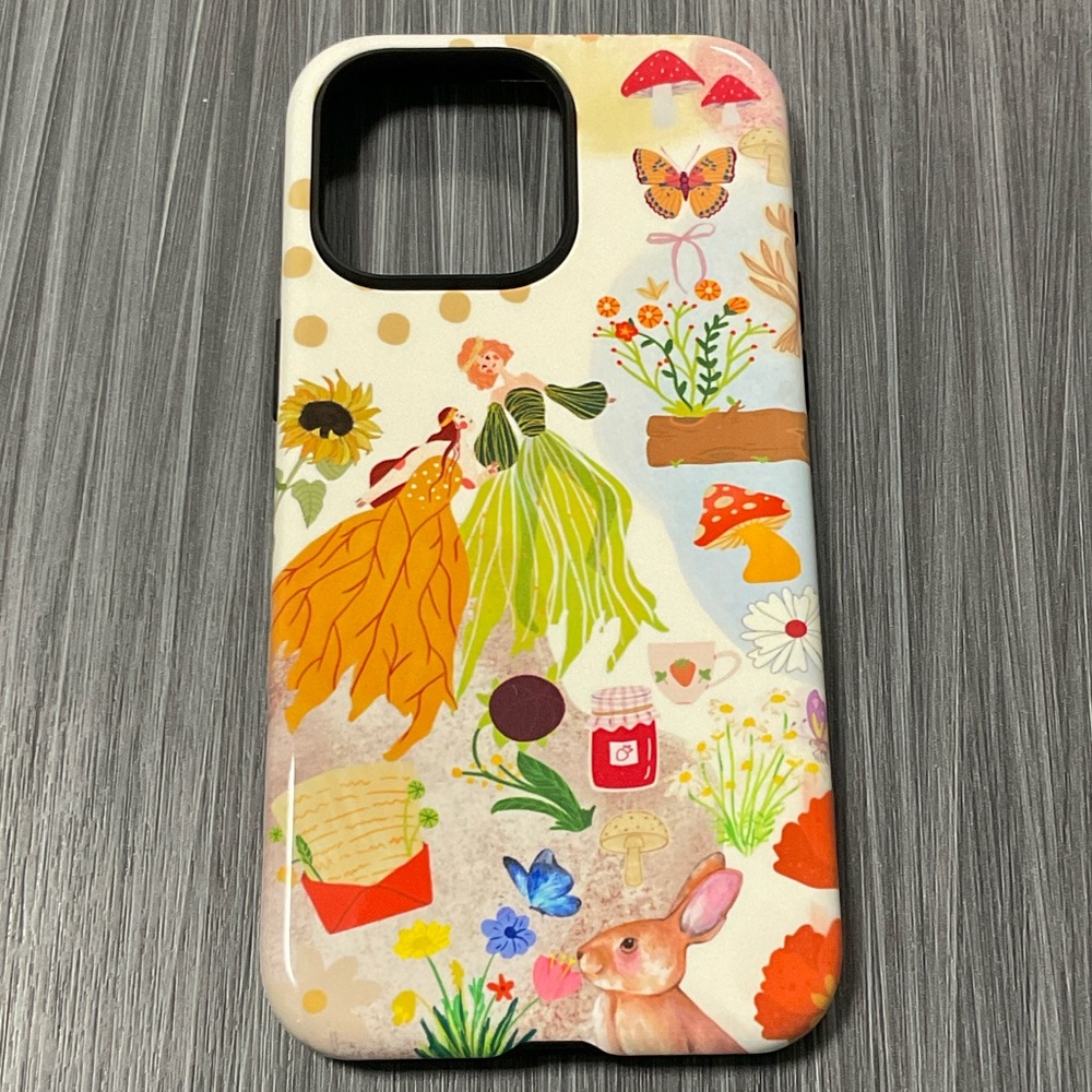 Iphone15 Pro Max -Floral Fairy Fantasy Phone Case in Gloss.